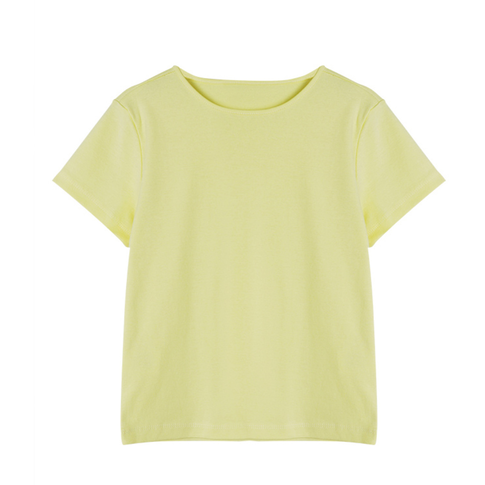 반팔 티셔츠 옐로우 색상 이미지-S1L36