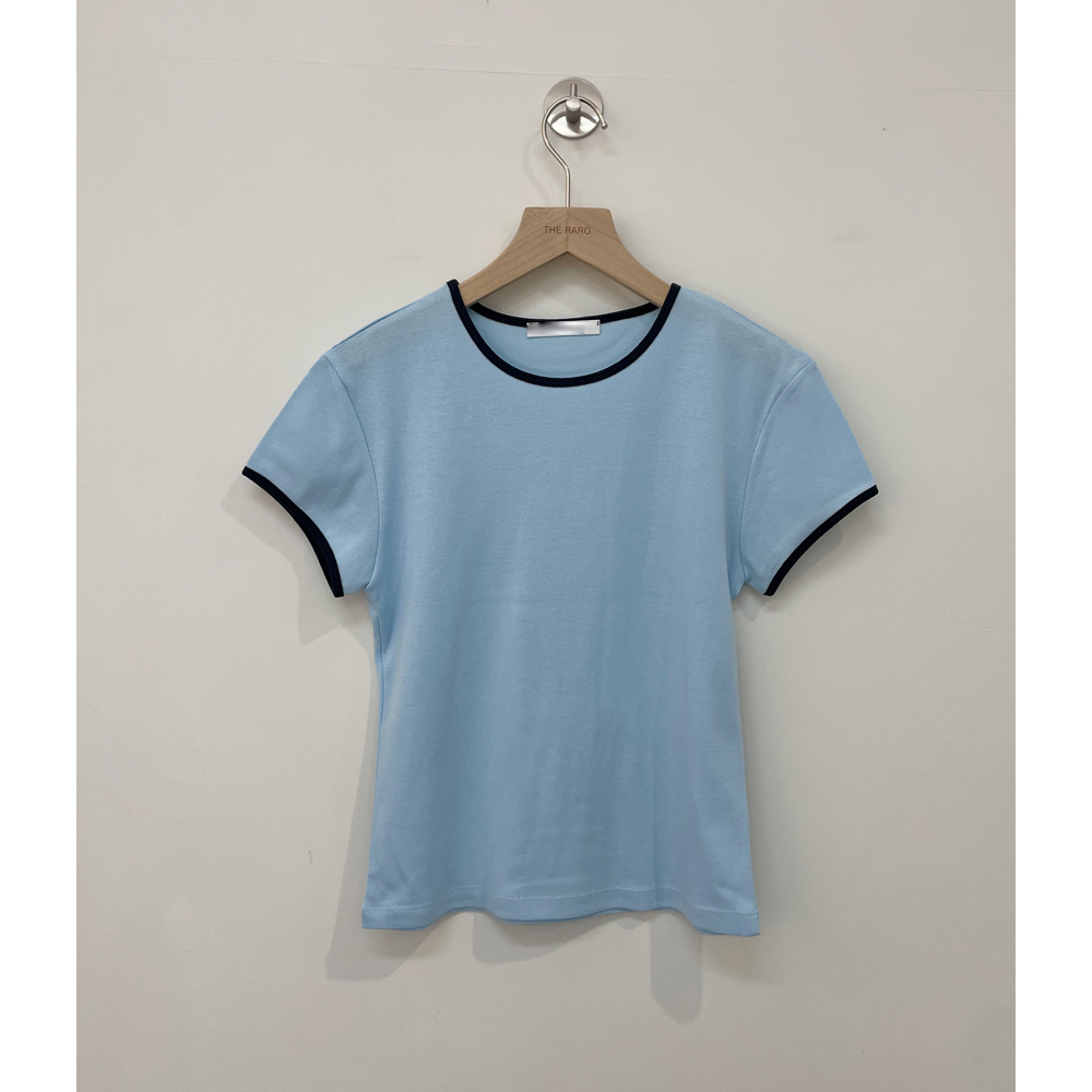 반팔 티셔츠 스카이블루 색상 이미지-S1L42